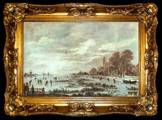 framed  Aert van der Neer Winter Landscape, ta009-2